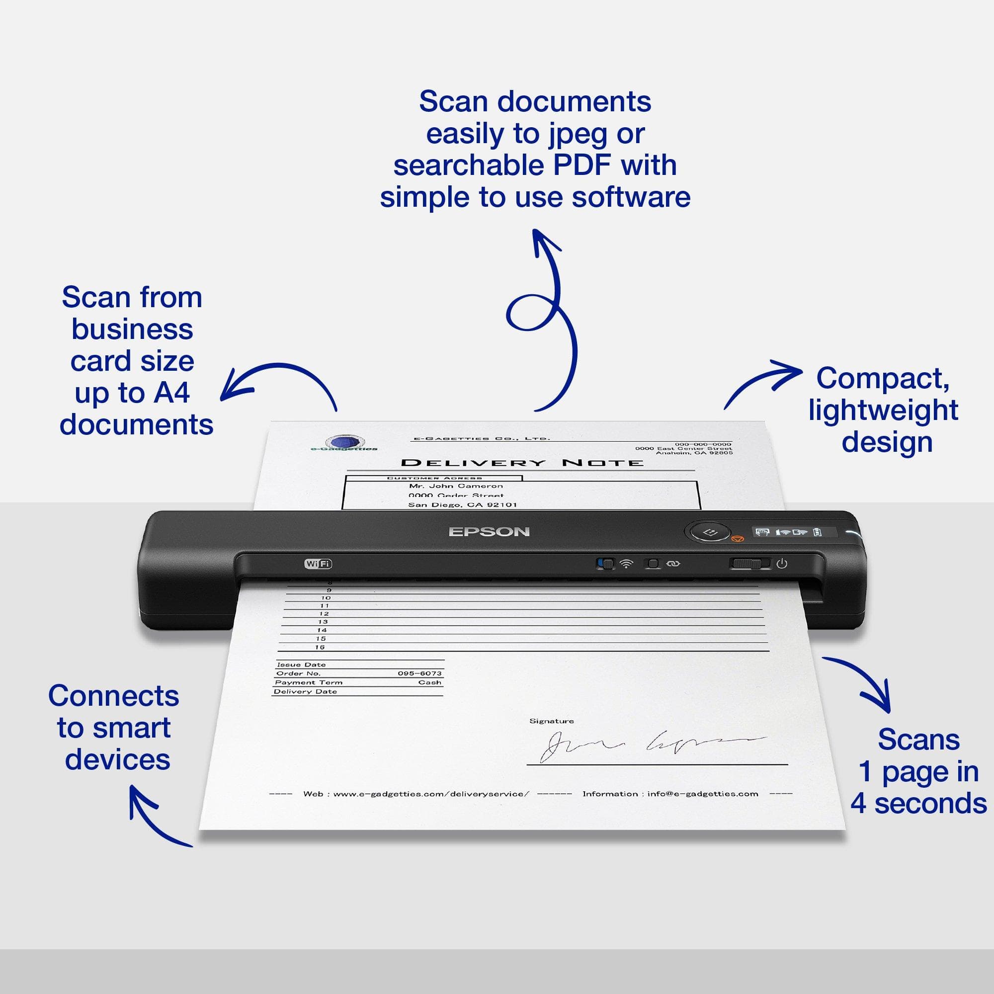 Epson WorkForce ES-60W resim 2