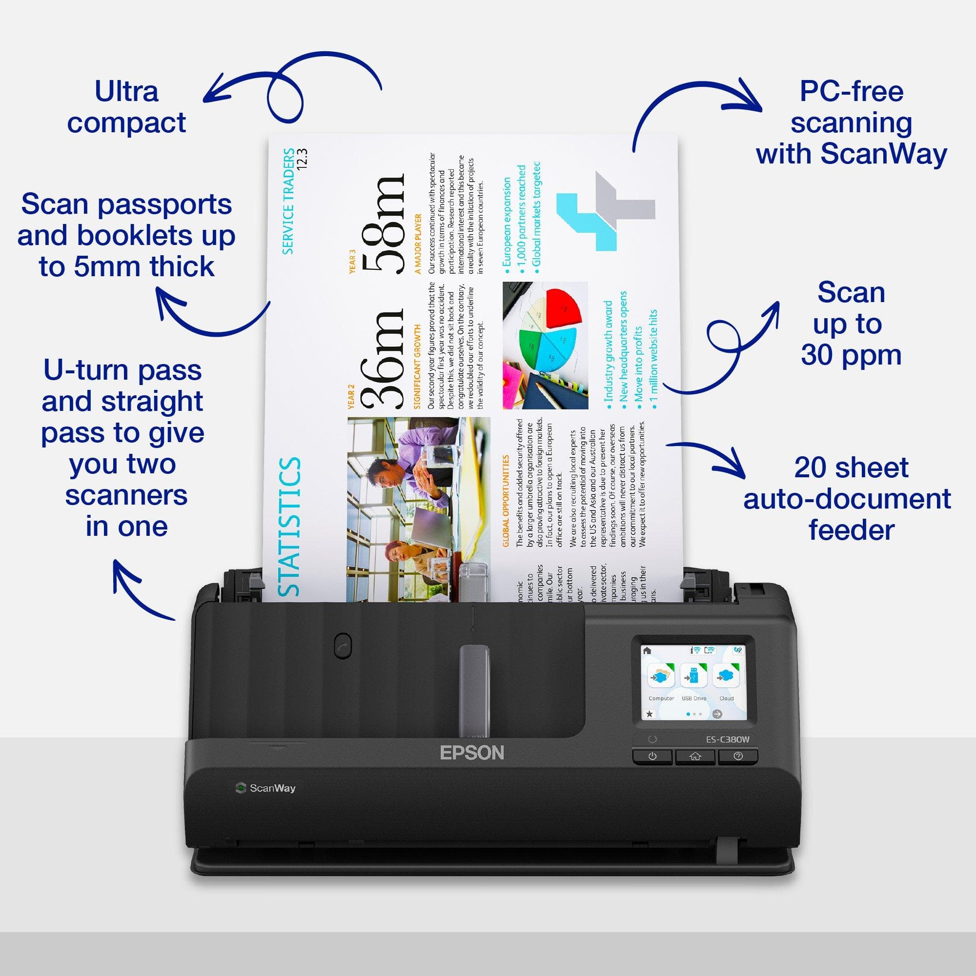 Epson ES-C380W resim 2